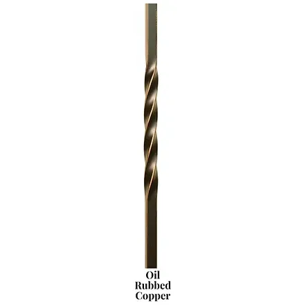 1TW22 | Single 22" Twist Iron Baluster | 2554 | 1/2"