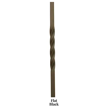 1TW22 | Single 22" Twist Iron Baluster | 2554 | 1/2"