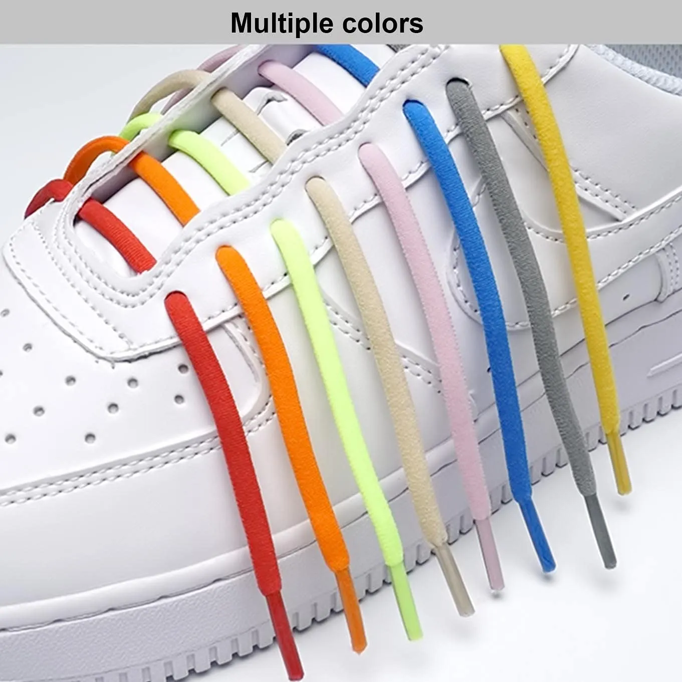 3Pair Elastic No Tie Shoelaces,Sneakers,One Size Fits All Adult Kids Shoes Black 3pairs