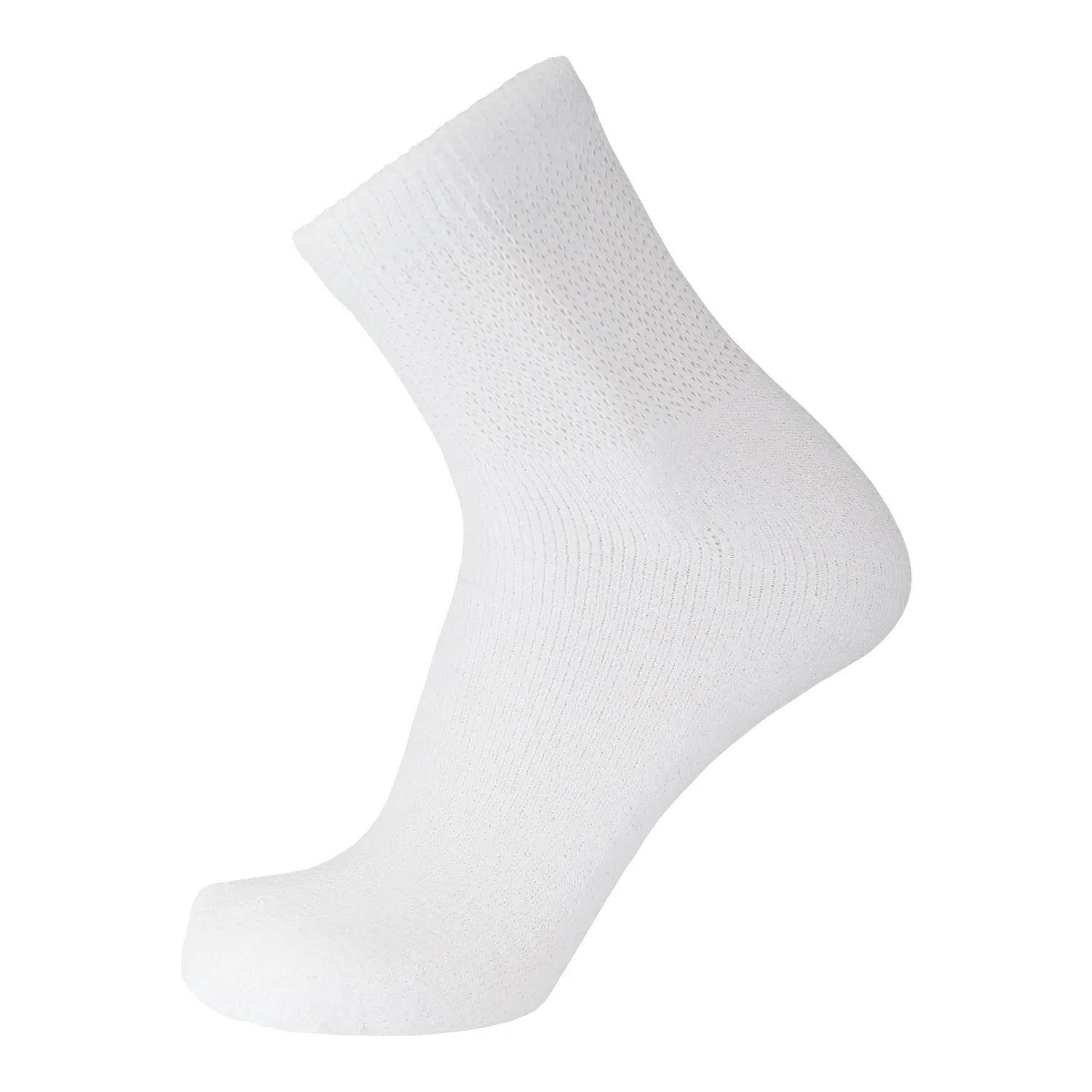 60 Pairs of Diabetic Low Cut Athletic Sport Ankle Socks (White)