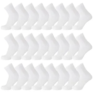 60 Pairs of Diabetic Low Cut Athletic Sport Ankle Socks (White)