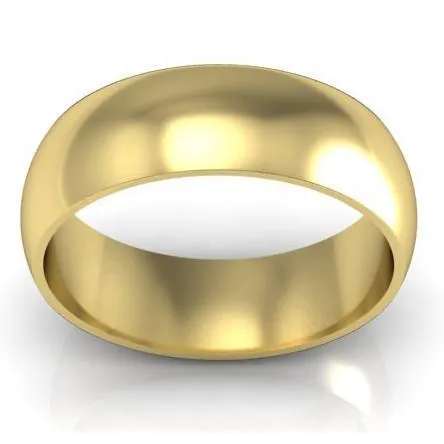 7mm Traditional Wedding Ring in 18k Gold