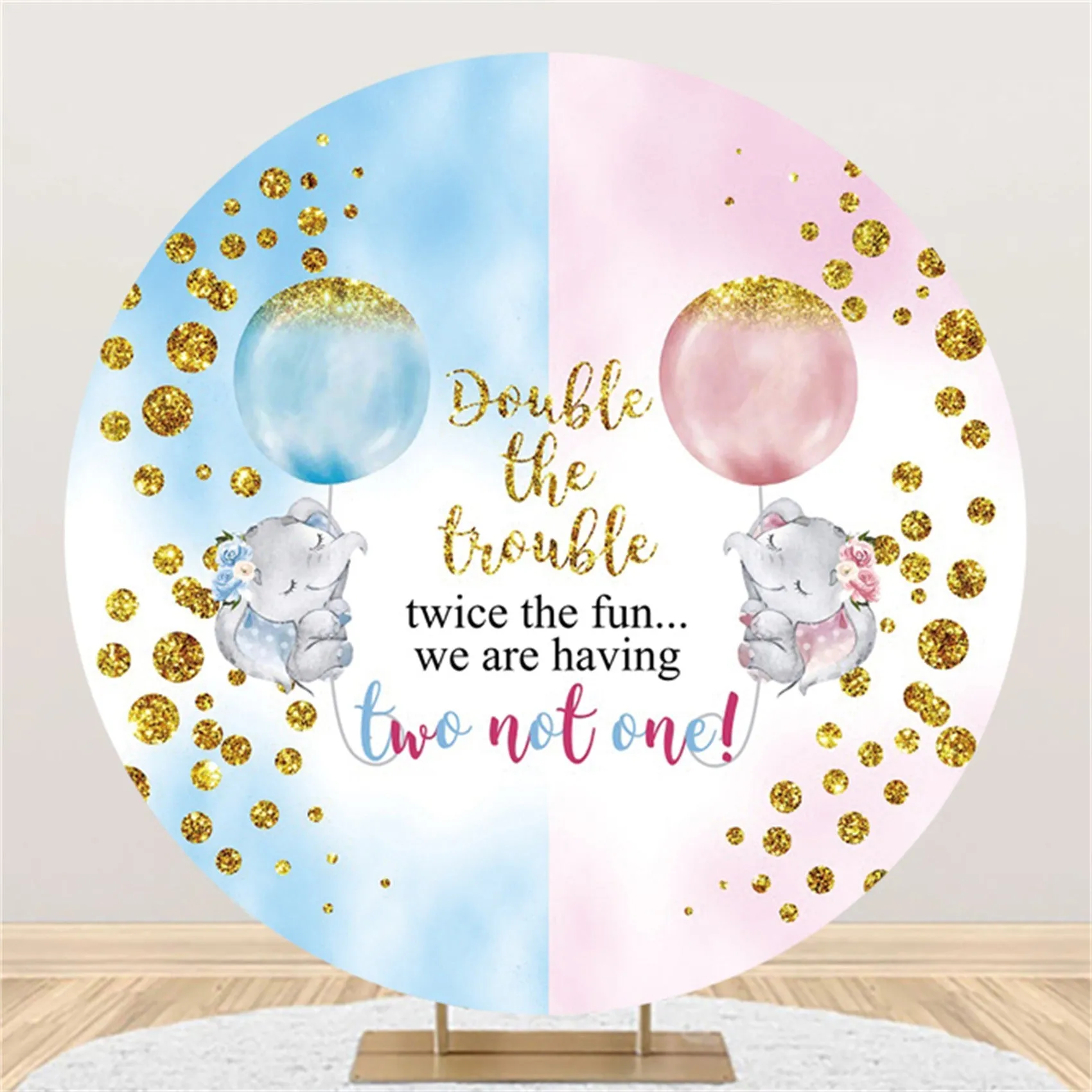 Activity Party Banquet Baby Shower Photo Round Background Fabric