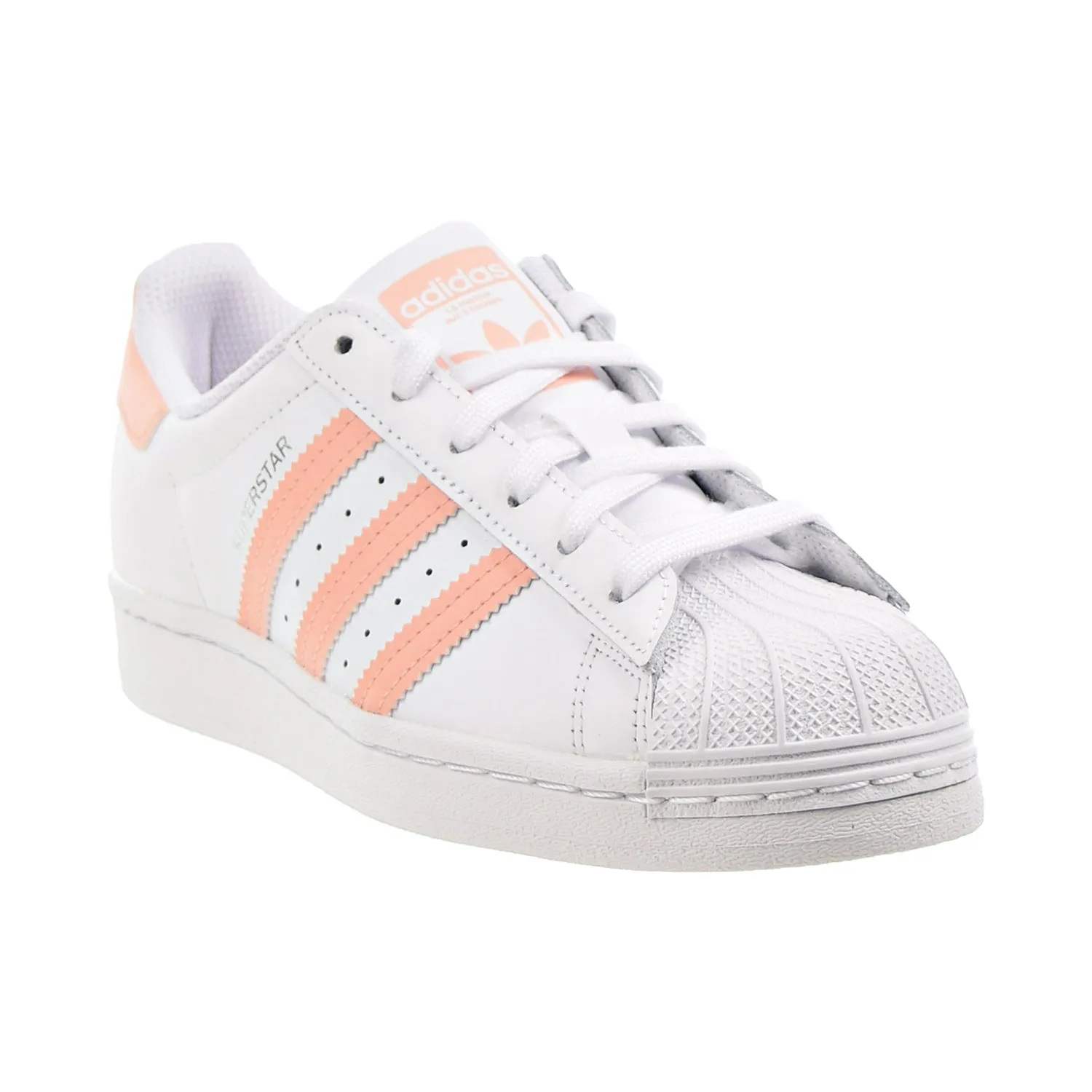 Adidas Originals Superstar J Big Kids' Shoes Cloud White-Ambient Blush