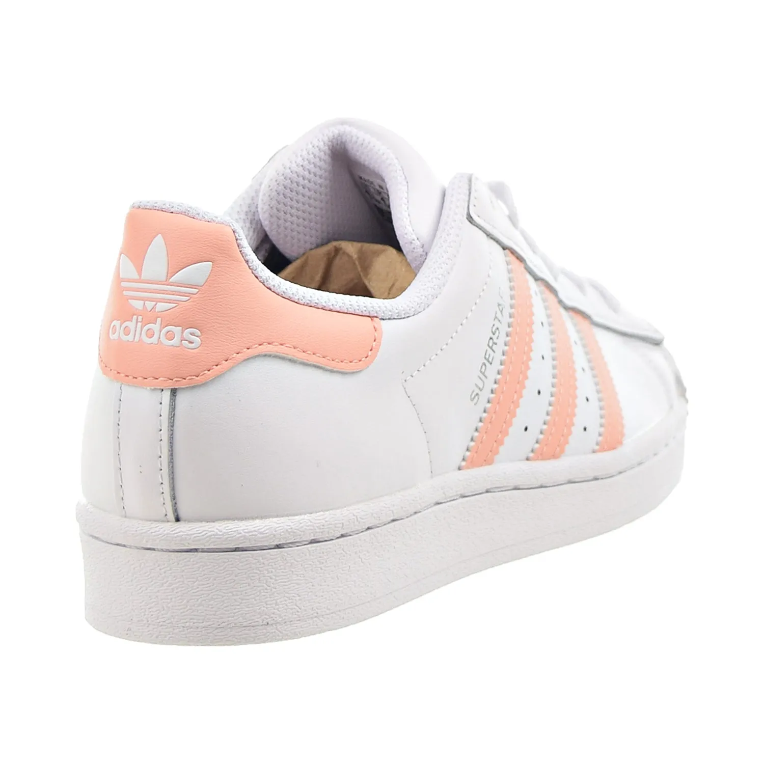 Adidas Originals Superstar J Big Kids' Shoes Cloud White-Ambient Blush