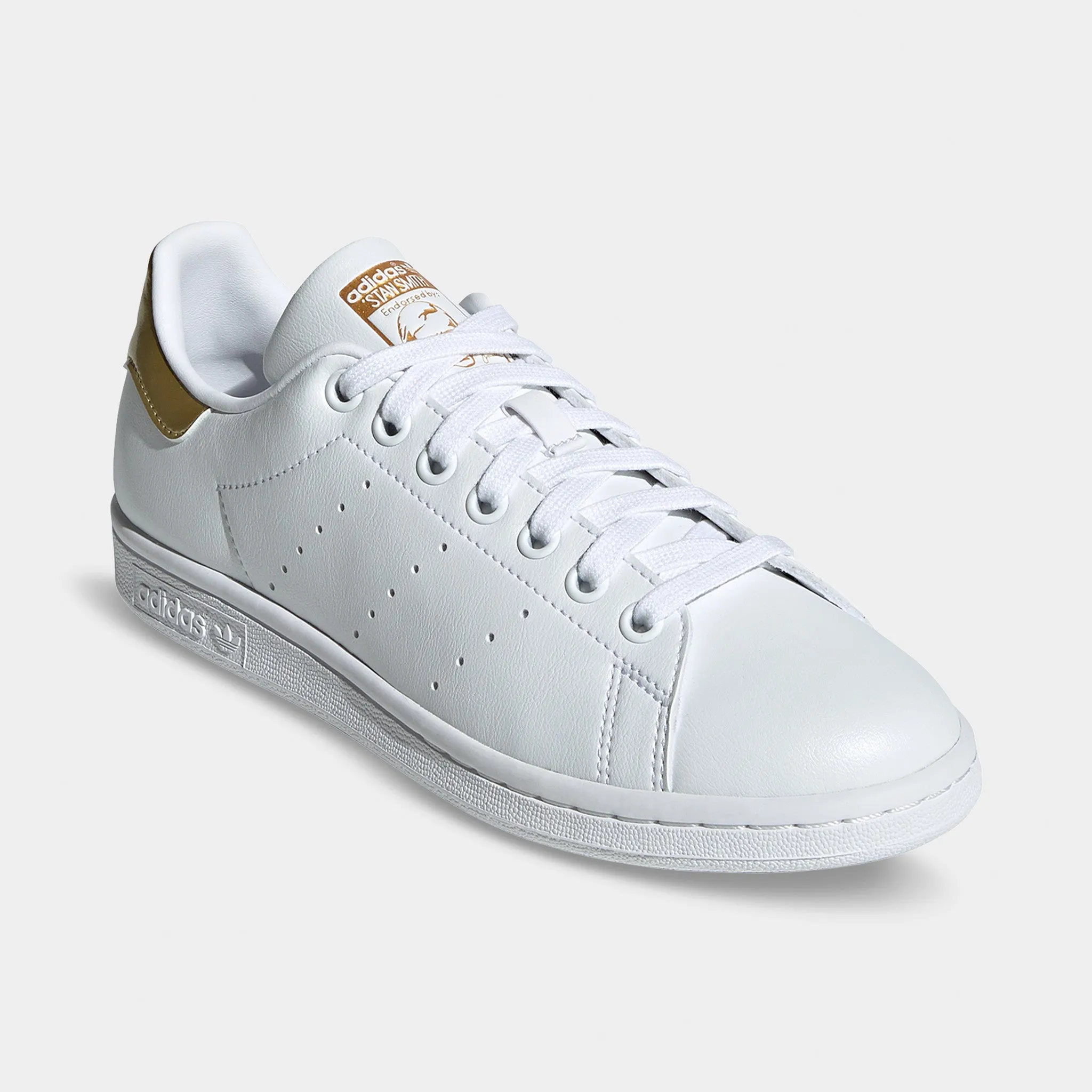 adidas Originals Women's Stan Smith Cloud White / Cloud White - Gold Metallic