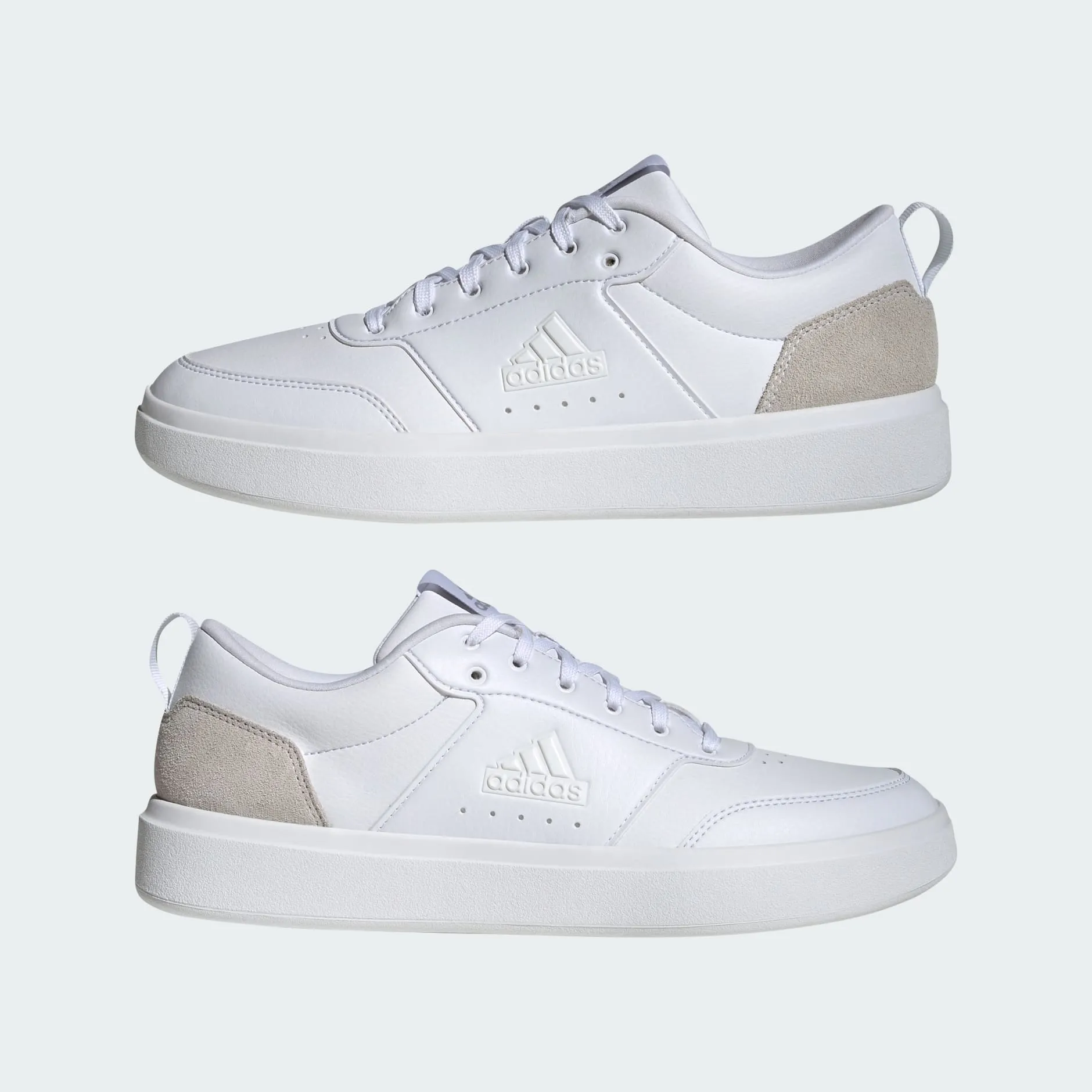 ADIDAS PARK STREET SHOES - MEN - CLOUD WHITE/GREY