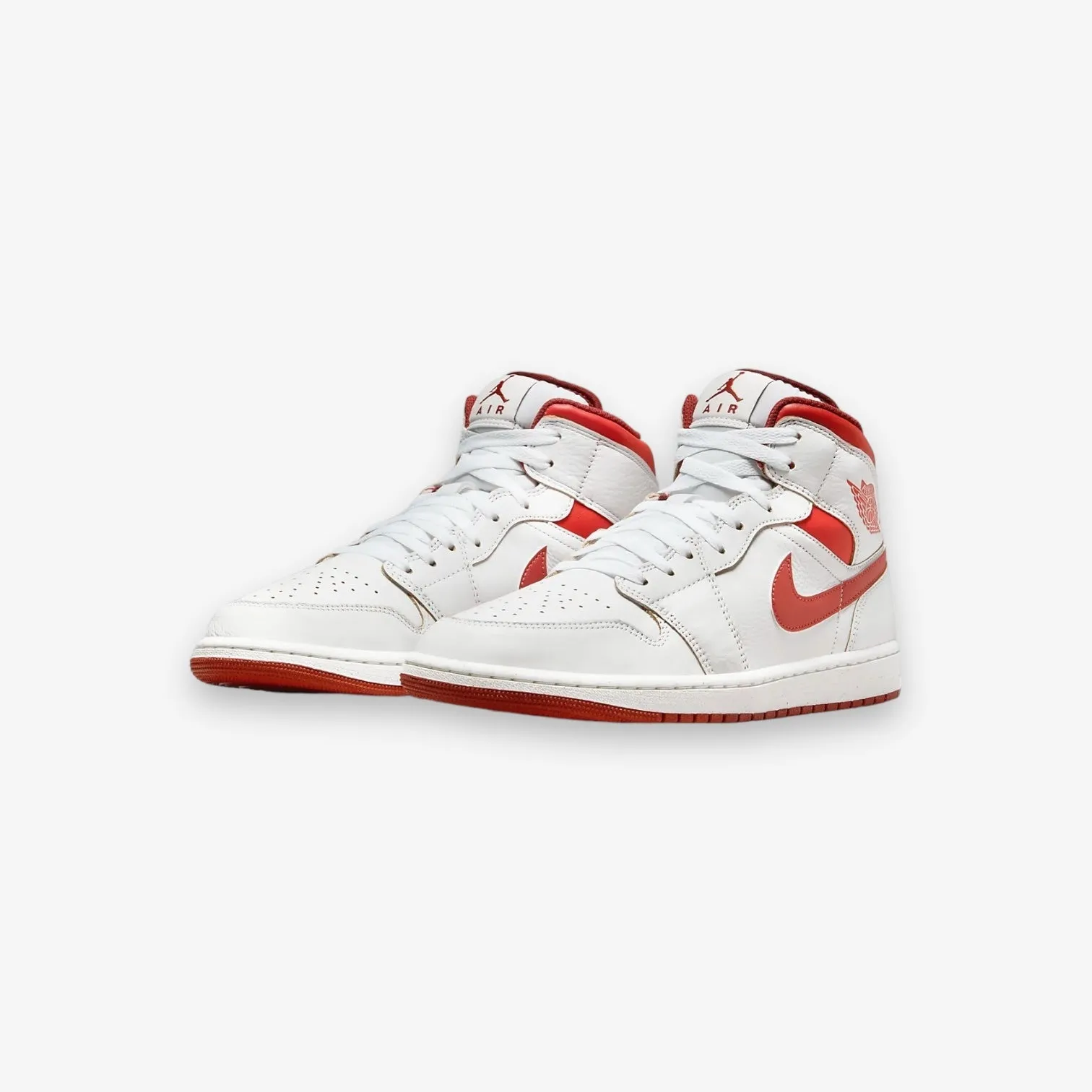 Air Jordan 1 Mid SE GS White Lobster Dune Red Sail Grade School FJ3464-160