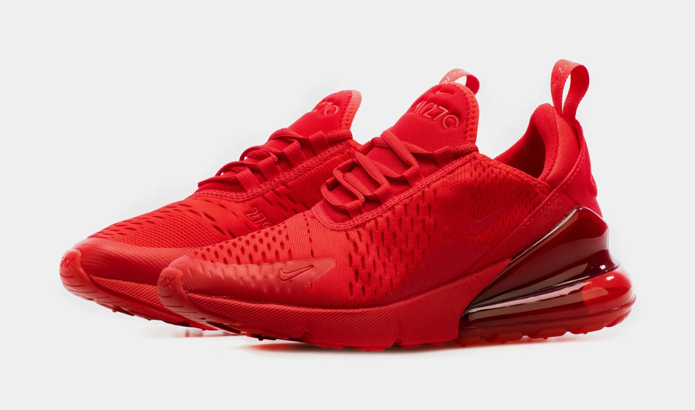 Air Max 270 Grade School Lifestyle Shoes (Red)