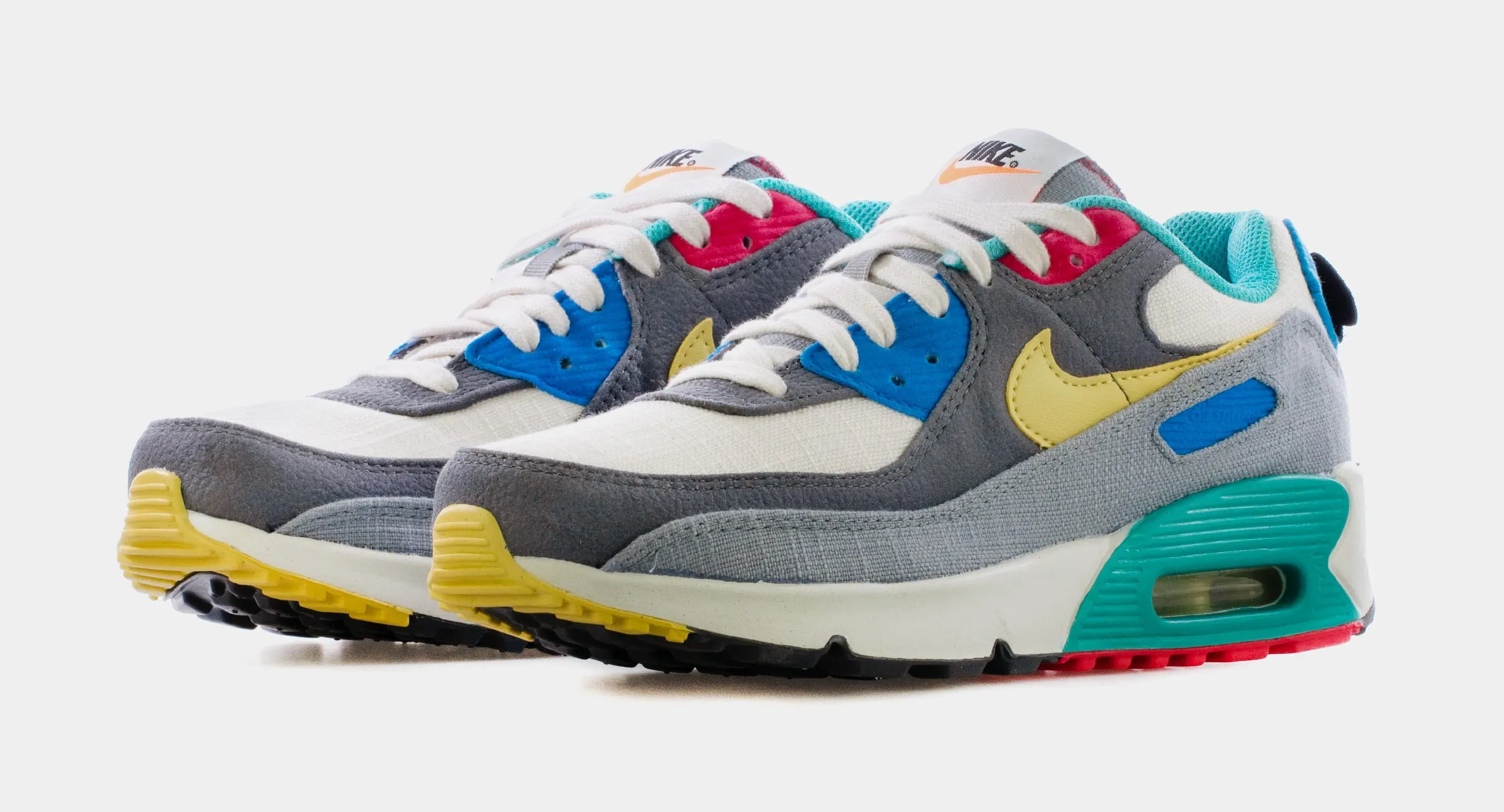 Air Max 90 Air Sprung Grade School Lifestyle Shoes (Grey/Multi)