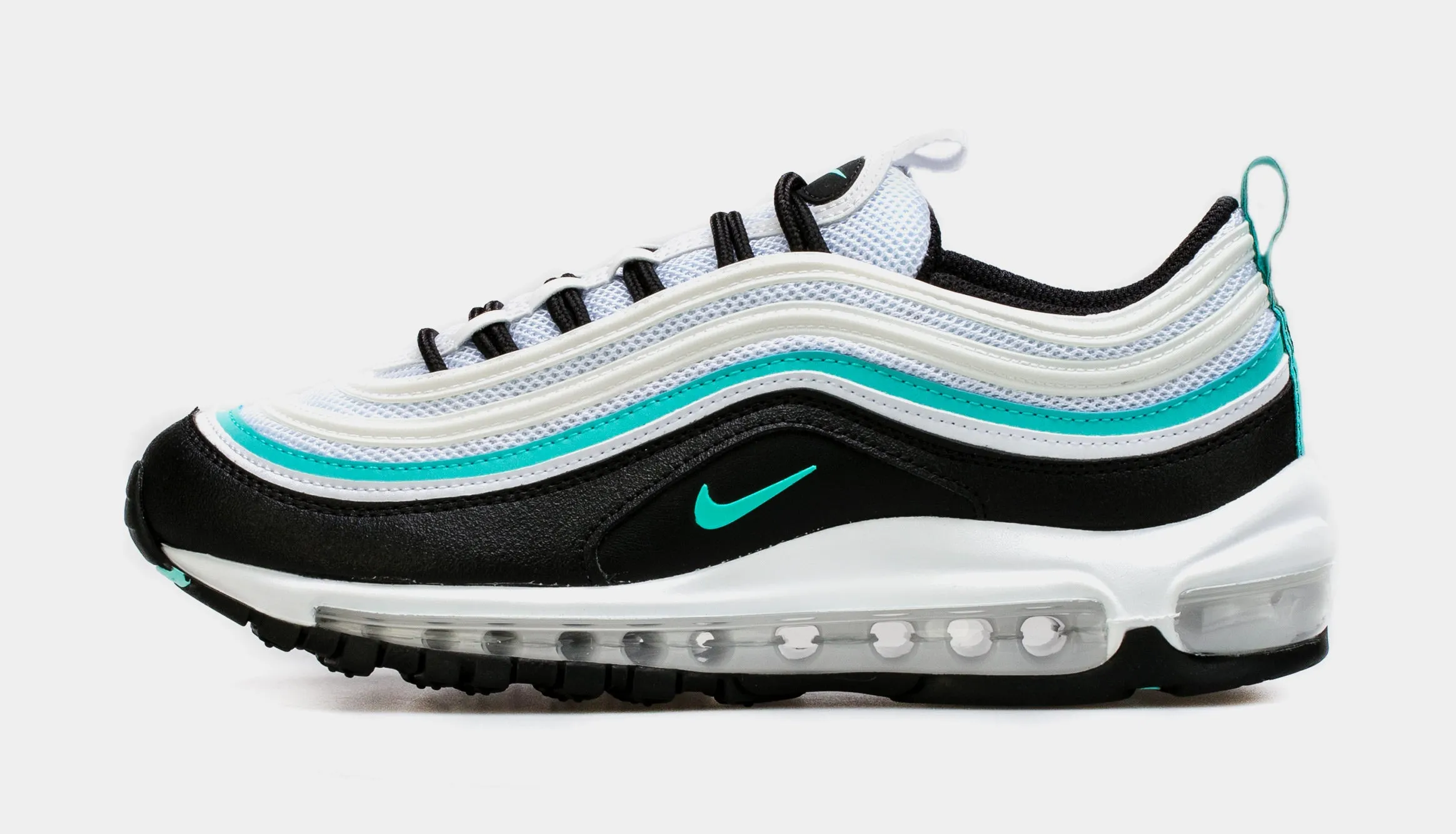 Air Max 97 Tiffany Grade School Running Shoes (White/Teal)