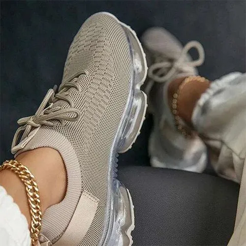 Amozae-Back to school   Women Breathable Brand Mesh Sneakers 2024 Women's Casual Flat Female Sports Shoes  Comfortable Woman Lace Up Vulcanized Ladies