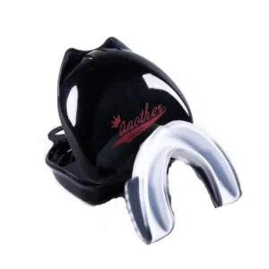 Anotherboxer Taekwondo Sanda Boxing Single-Sided Mouthguards, Size:L(White Black)