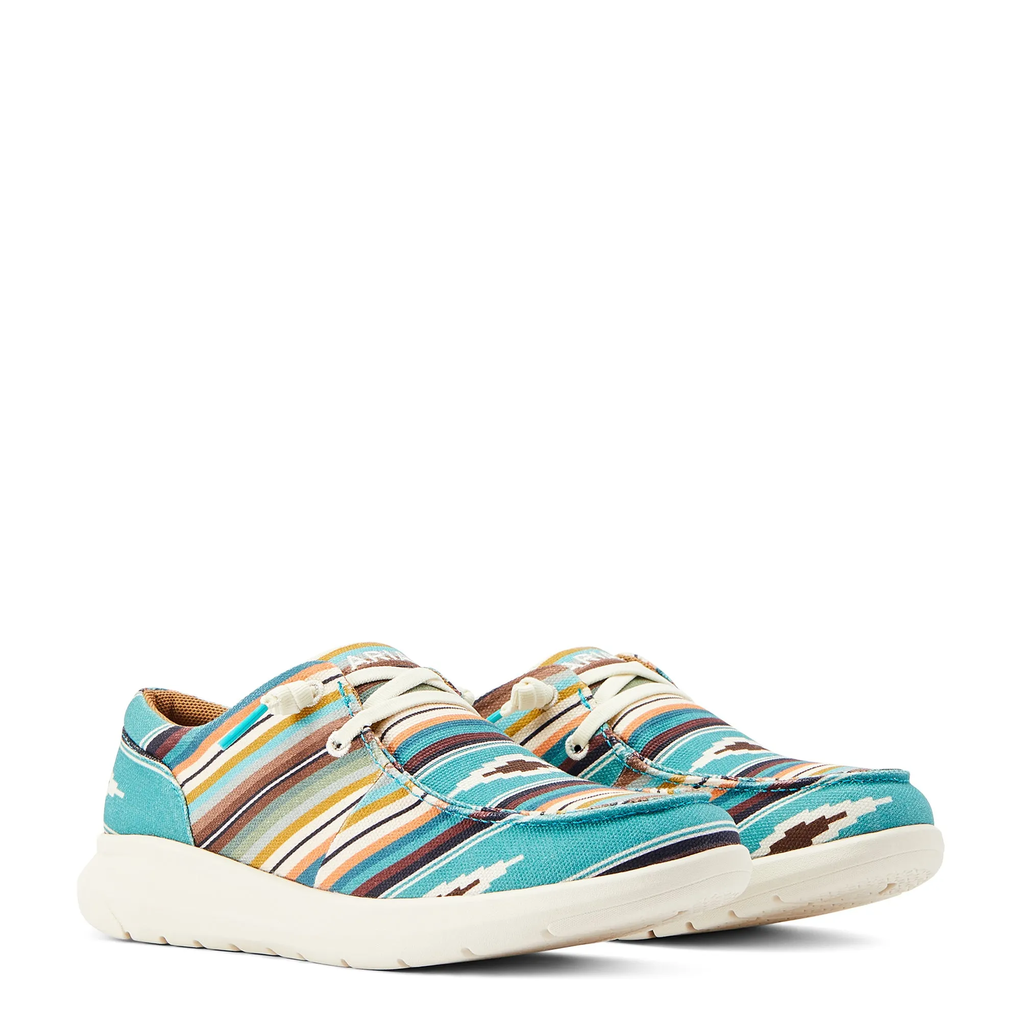 Ariat Ladies Hilo Turquoise Serape Print Slip On Shoes 10044590