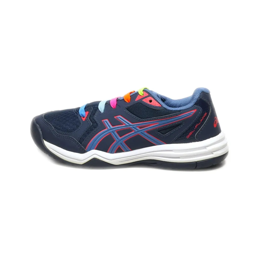 Asics Gel-Flare Sport Shoes Fabric Blue Colour For Kids