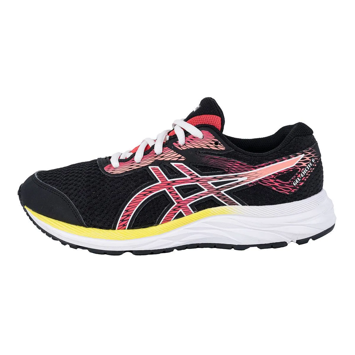 Asics Gelexcite 6 Gs Sport Shoes Fabric Black Colour For Women