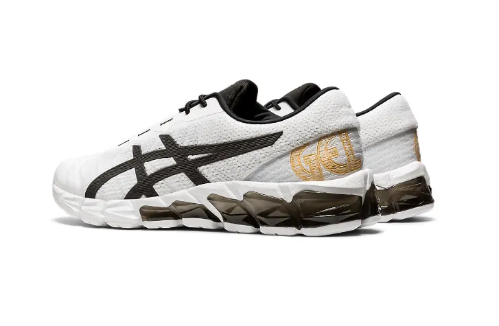 Asics scarpa sneakers da uomo Gel Quantum 180 5 1201A036 100 bianco nero