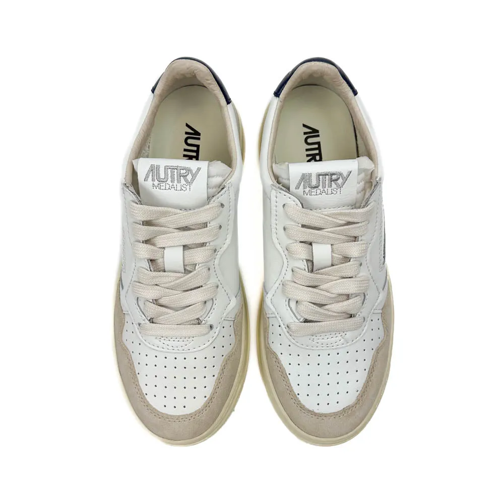 Autry - Medalist Low AULW LS28 (Leather/Suede White/Blue)