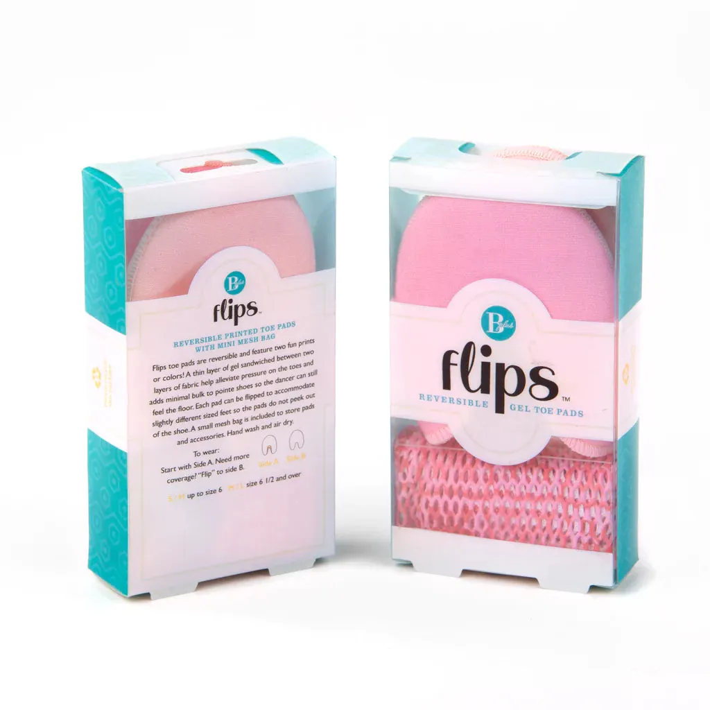 B Plus | Flips Toe Pads | Pink   Peach