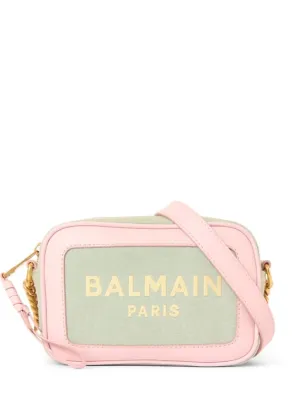 Balmain   B-army logo canvas camera bag 