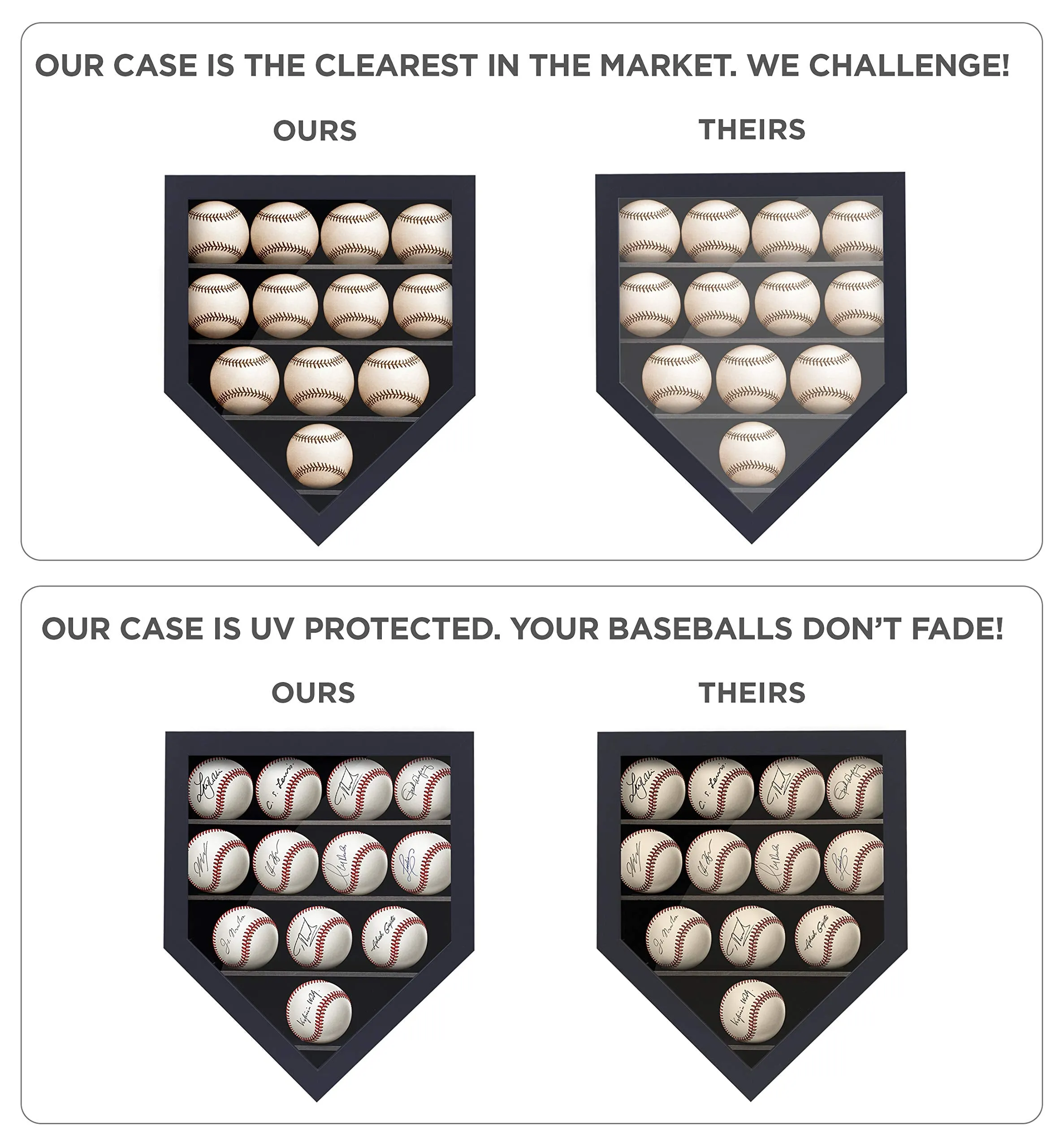 Baseball Display Case Baseball Case Baseball Holders For Balls Display Baseballs 12 Pack