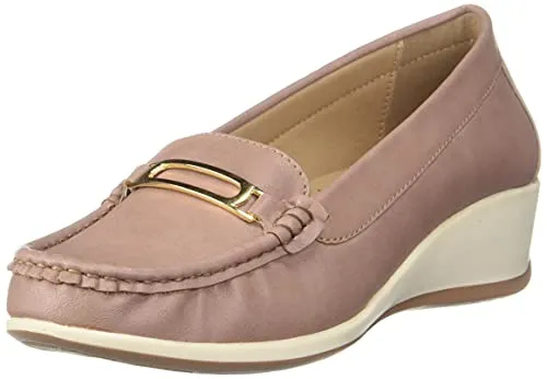 Bata Womens Persia Loafers, (6515992), Pink, 7UK