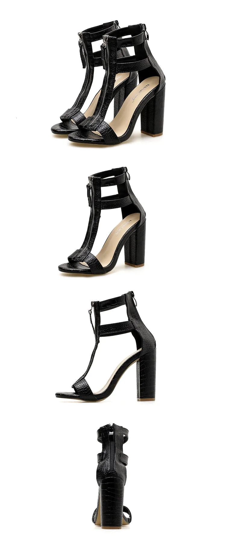 Block heel sandals