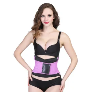 Body Shaping Underwear Abdomen Belt Fat Burning Paste New Fashion Sports Fitness Belly Belt, Size:XXL (Purple)