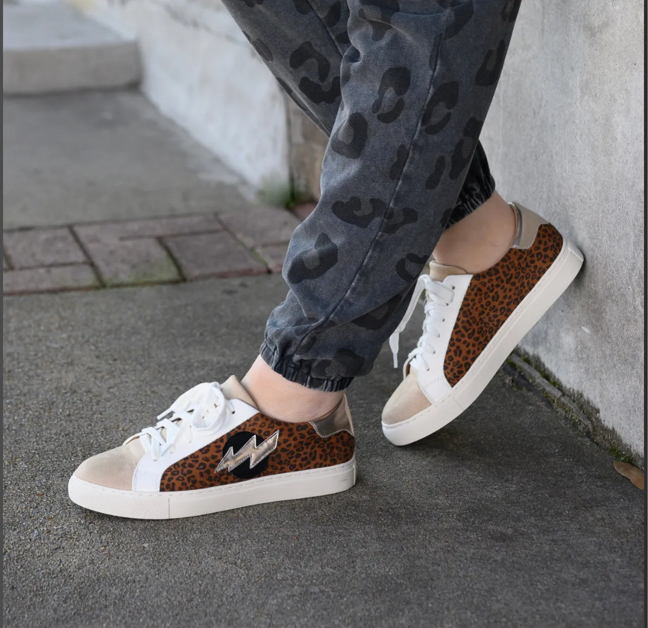 Bolt Small Leopard Sneakers