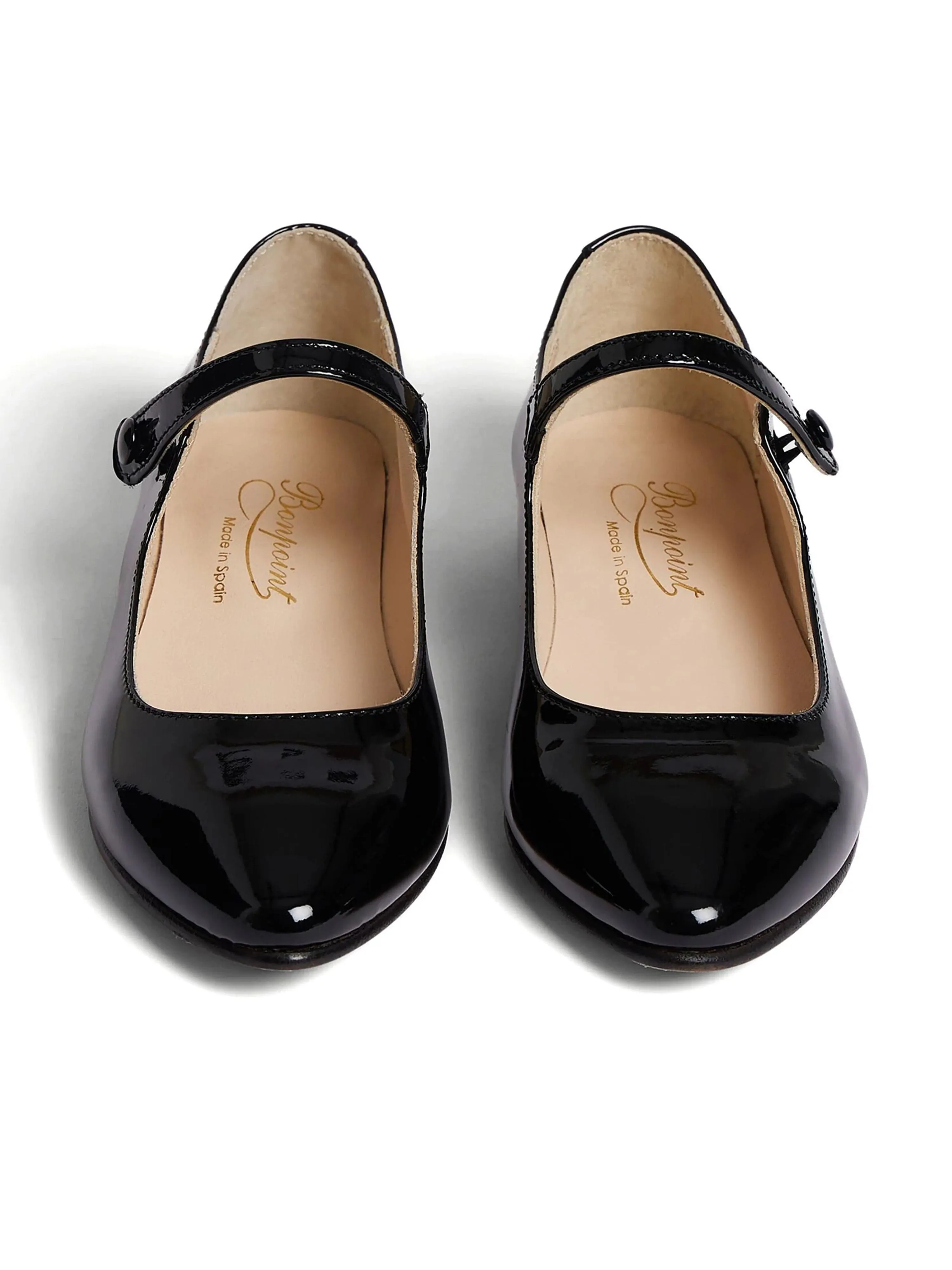 Bonpoint Girls Belinda Mary Jane Shoes in Black