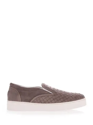 Bottega Veneta Dodger Suede Slip On Sneakers