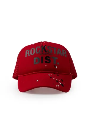 Boys Adana Red Graphic Trucker Hat