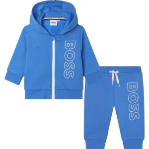 Boys Blue Logo Tracksuit