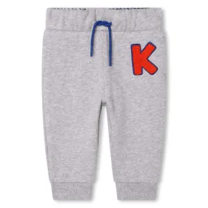 Boys Grey 'IKEBANA' Jogging Bottoms