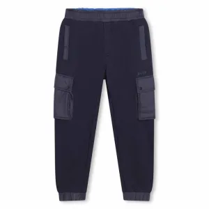 Boys Navy Jogging Bottoms