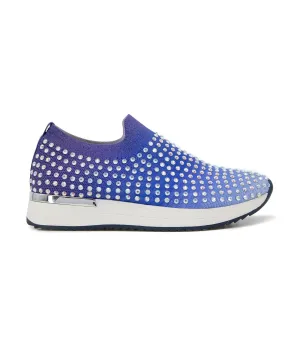 Cameron Jewel Jogger Slip-On Sneaker Blue Ombre Knit