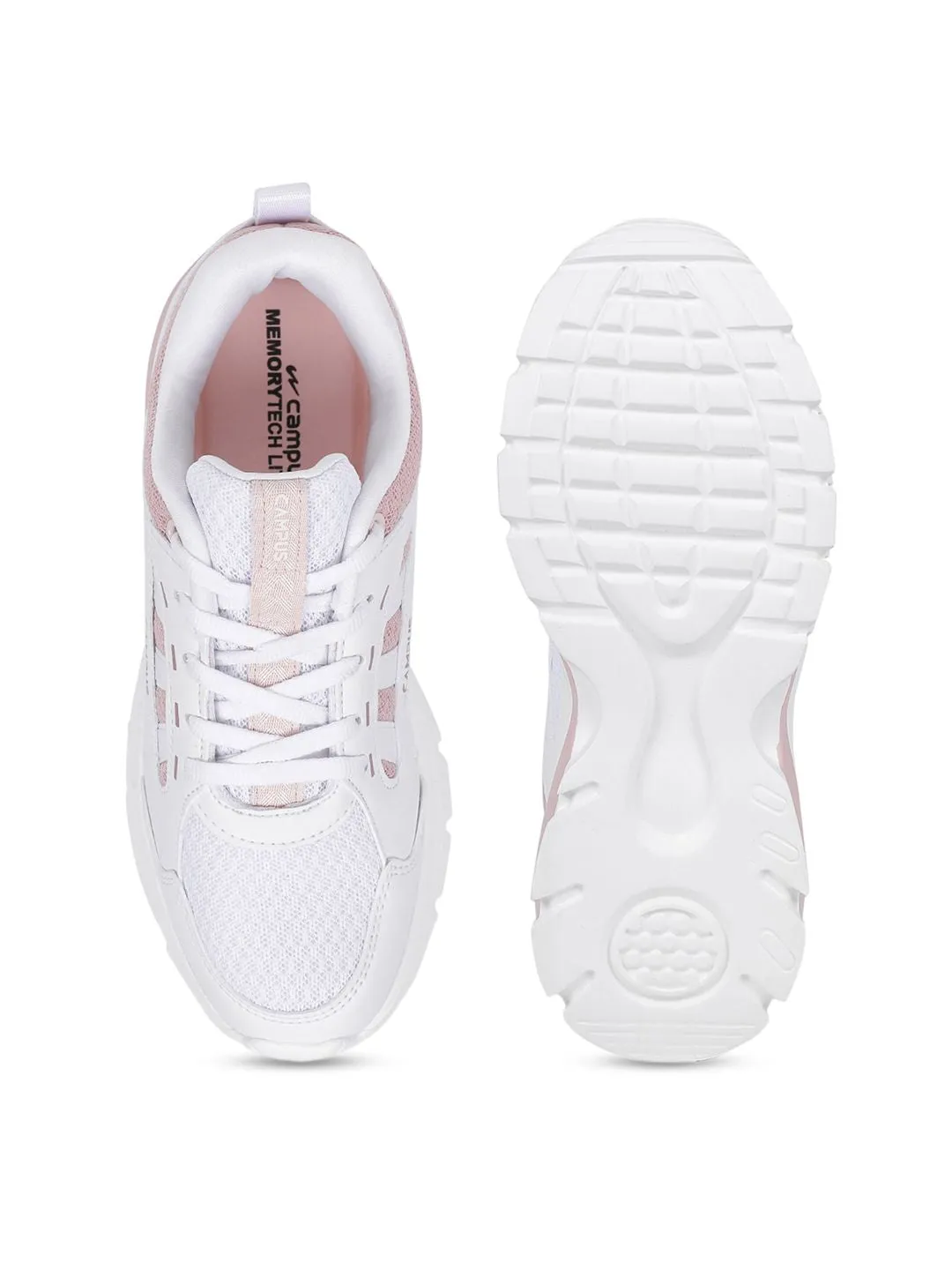 Campus Women Textured Round Toe Walking Marking Sports Shoes