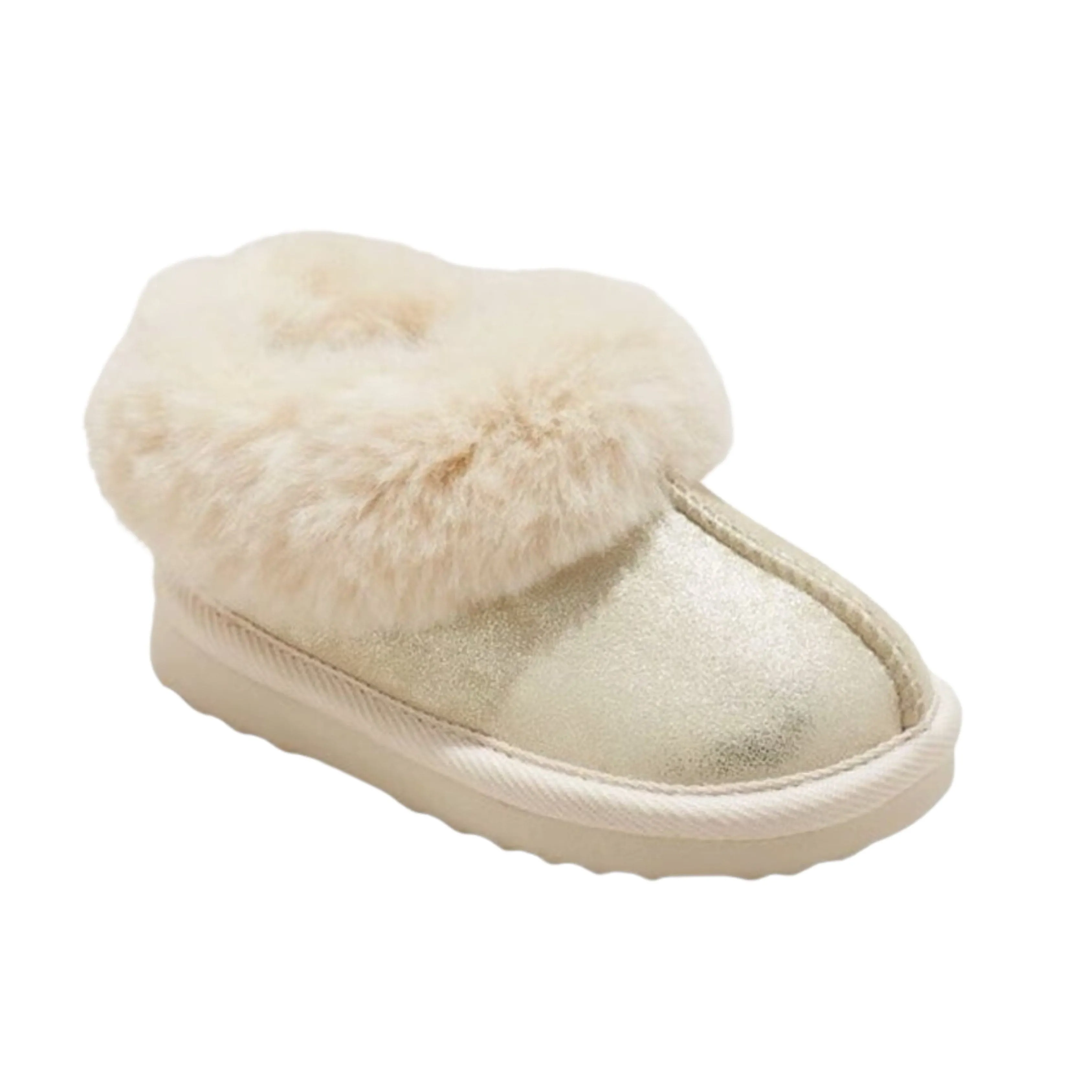 CAT & JACK - Callie Faux Fur Cuff Bootie Slipper