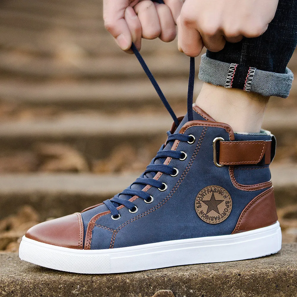 Causal Lace-Up Ankle High Top