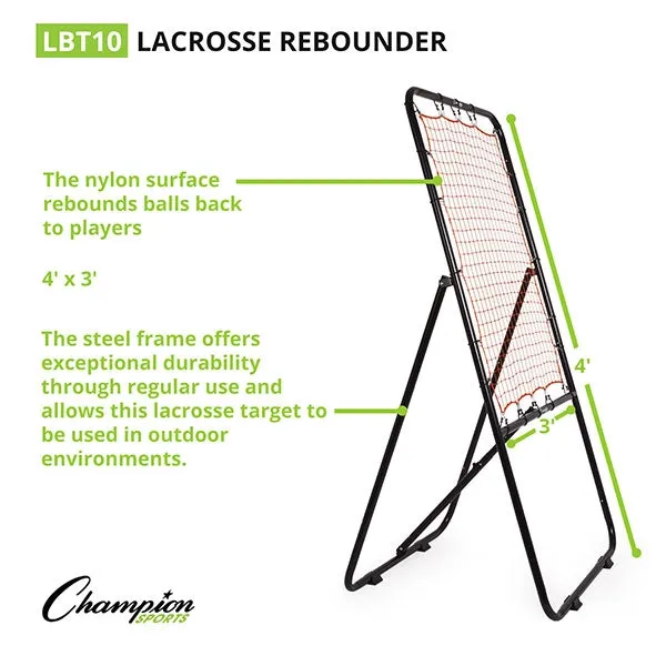 Champion Sports Lacrosse Ball Rebounder Pitchback 4x3