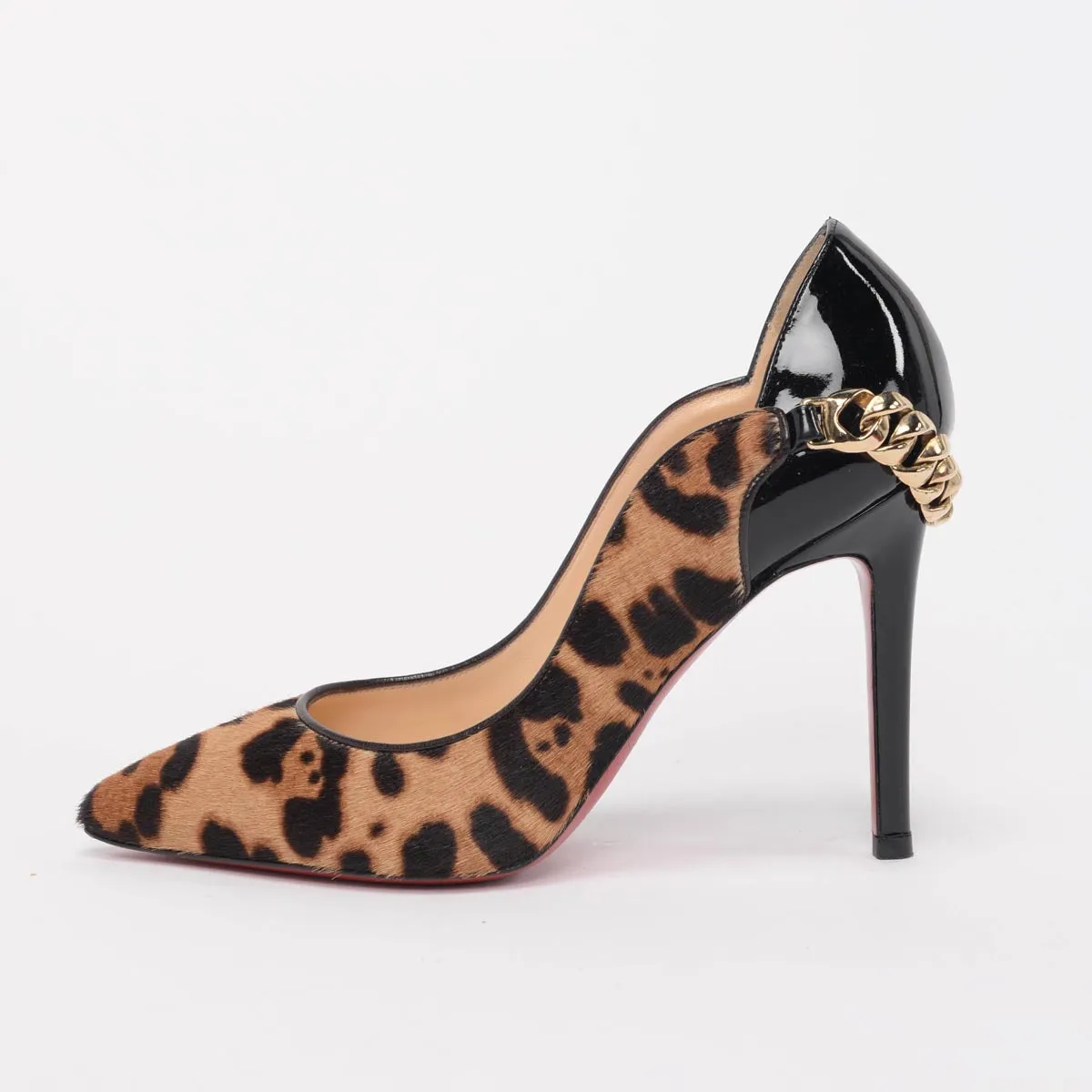 Christian Louboutin Leopard Calf Hair Dorepi Pumps