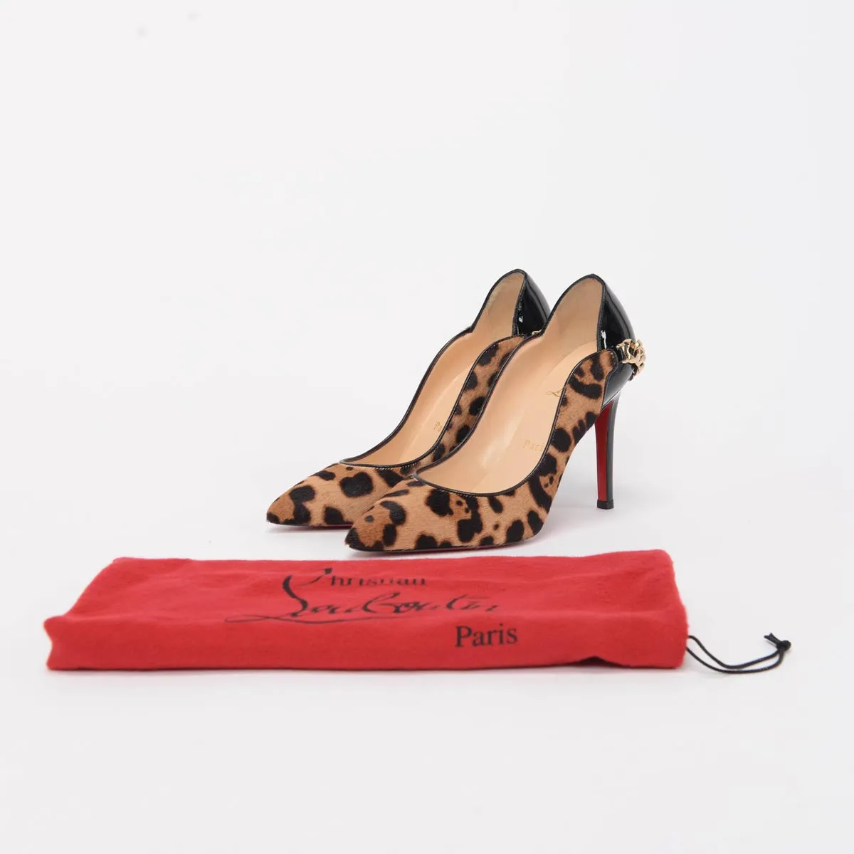 Christian Louboutin Leopard Calf Hair Dorepi Pumps