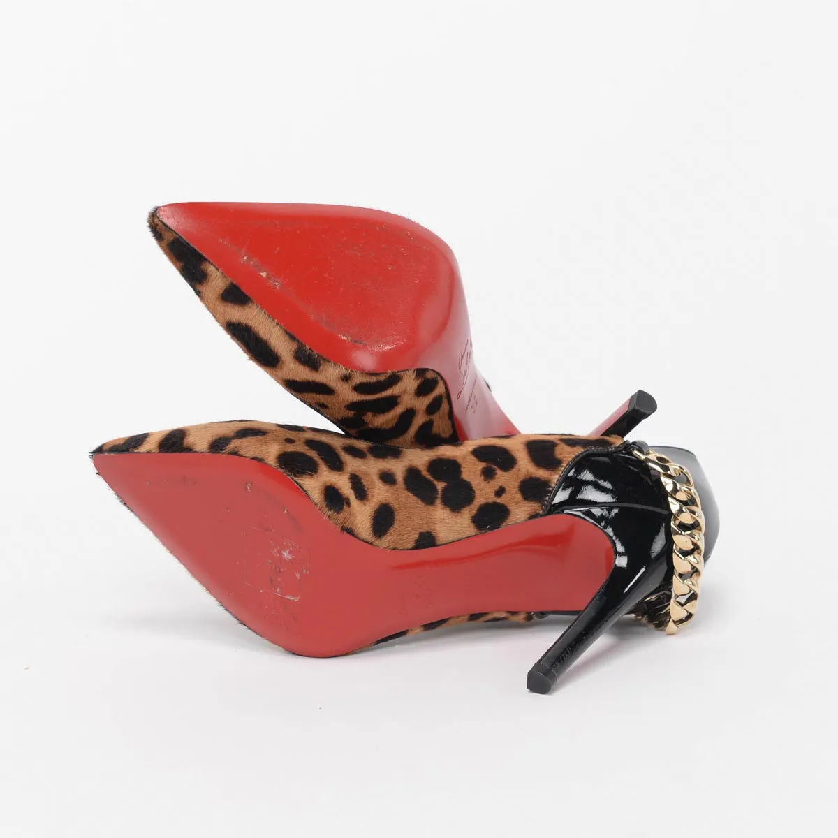 Christian Louboutin Leopard Calf Hair Dorepi Pumps