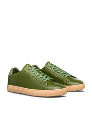 CLAE Bradley Sneaker In Green Cactus Leather Gum