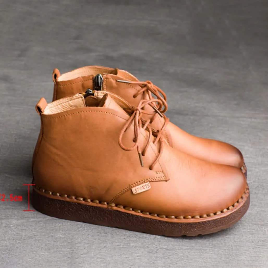 [Clearance]BEST Winter Comfortable Handmade Retro Walking Boots 42