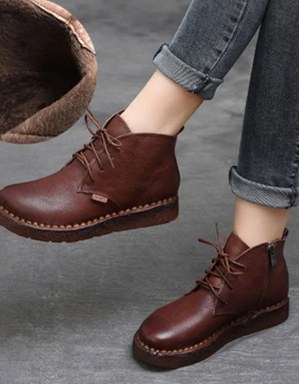 [Clearance]BEST Winter Comfortable Handmade Retro Walking Boots 42