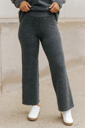 Comfy Lounge Sweater Pants - Charcoal - DOORBUSTER