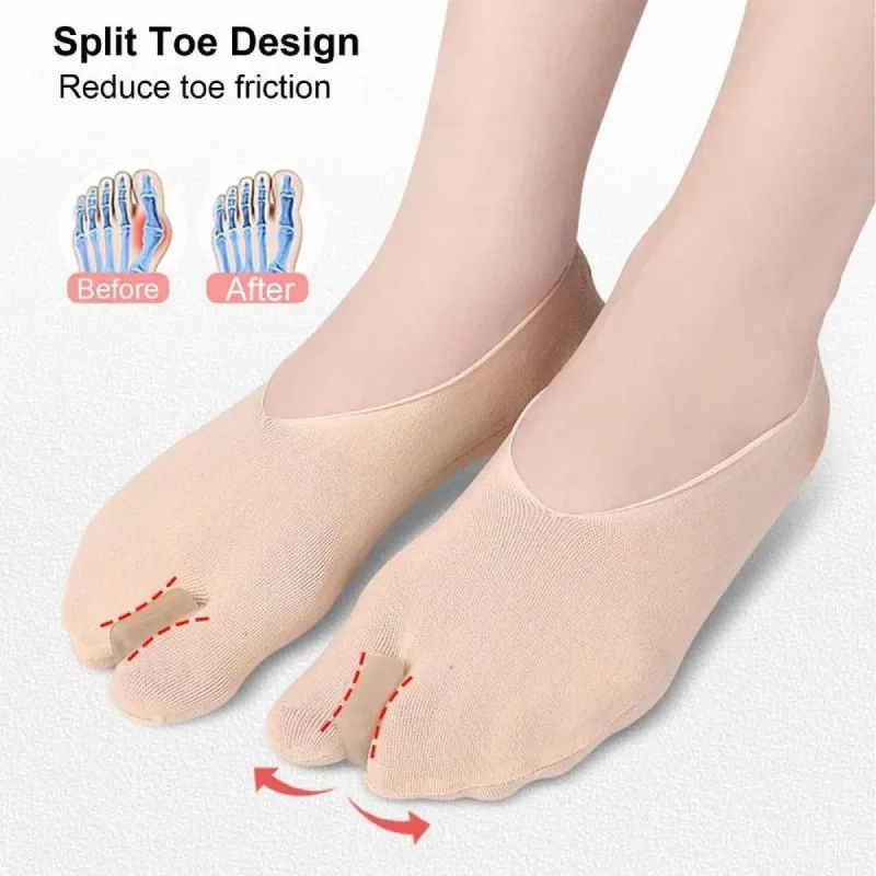 Cuzcare Bunion Socks Women Toe Correction Anti-slip Washable Casual Socks