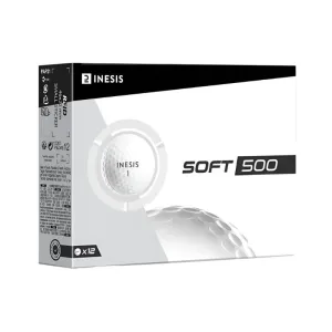 Decathlon Inesis Soft 500 Golf Balls (12 balls pack) White