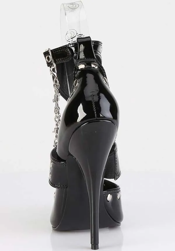 DOMINA-118 [Black Patent] | HEELS [PREORDER]